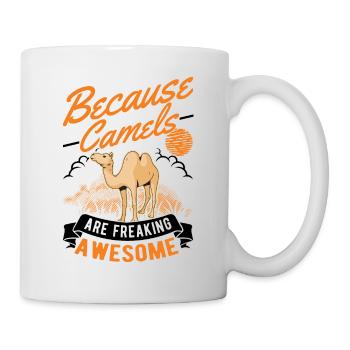Parce que les chameaux sont des chameaux vraiment géniaux - Mug blanc - blanc - Droite