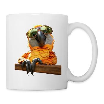 Papagei Ara Sittich Kakadu Parrot Süße Papageien - Tasse - Weiß - Rechts