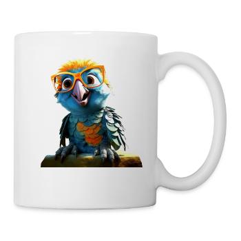Papagei Ara Sittich Kakadu Parrot Süße Papageien - Tasse - Weiß - Rechts
