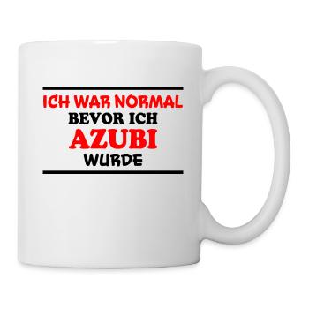 Azubi Spruch Lehrling Job Lustiges Azubi Geschenk - Tasse - Weiß - Rechts