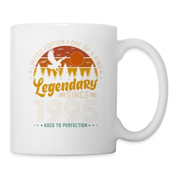Zeitreise 1995 - Vintage Geburtstagsüberraschung - Tasse - Weiß - Rechts