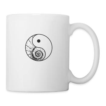 Seashell Yin and Yang Sign - Mug - white - Right