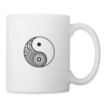 Yin and Yang Gleichgewicht Symbol - Tasse - Weiß - Rechts