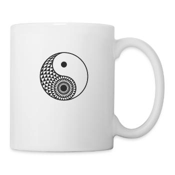 Yin Yang Symbol - Tasse - Weiß - Rechts
