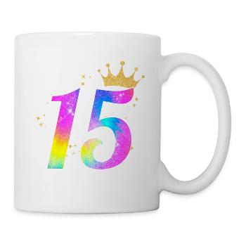 15. Geburtstag Geschenkidee Für 15 Jahre Alt - Tasse - Weiß - Rechts