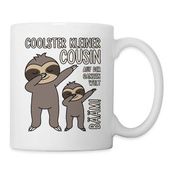 BÄÄM! Coolster Kleiner Cousin auf der ganzen Welt - Tasse - Weiß - Rechts
