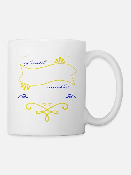 sayings bday telescope earth quote geek - Tasse - Weiß
