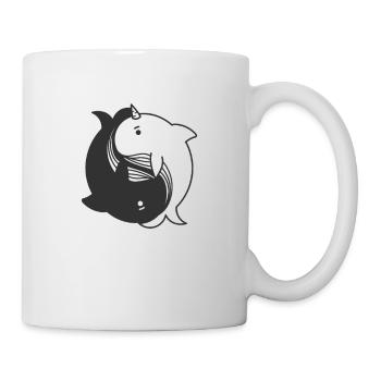 Whales Yin and Yang Symbol - Mug - white - Right