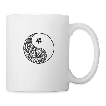 Leaves Yin and Yang Symbol - Mug - white - Right