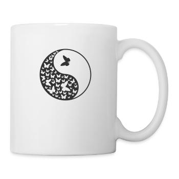 Butterflies Yin and Yang Symbol - Mug - white - Right