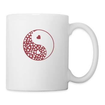 Hearts Yin and Yang Harmony - Mug - white - Right