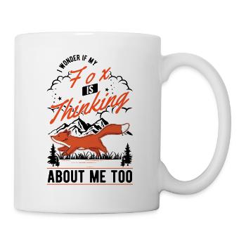 Fuchs Geschenk Rotfuchs - Tasse - Weiß - Rechts