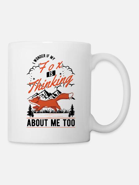 Fuchs Geschenk Rotfuchs - Tasse - Weiß