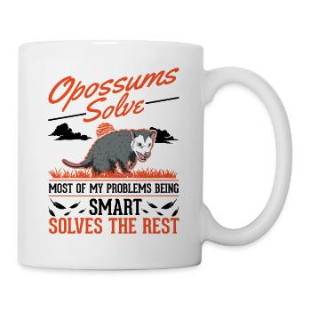 Opossum Cadeau Possum Possum - Mug blanc - blanc - Droite