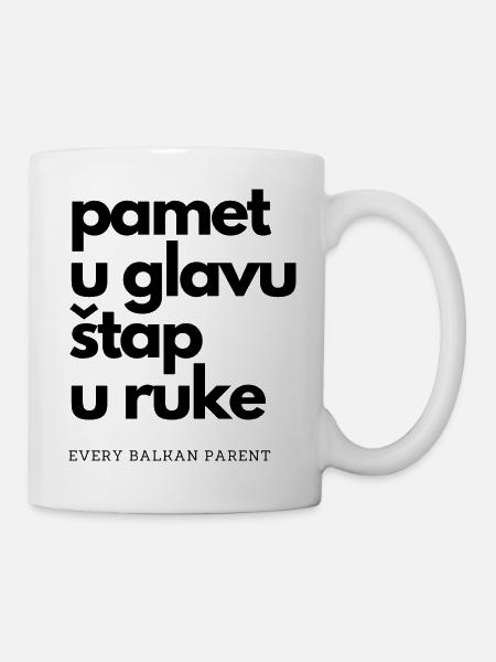 Pamet u glavu - Tasse - Weiß