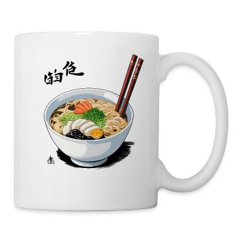 Vintage Japan Ramen Miso Udon Suppe Streetwear - Tasse - Weiß - Rechts