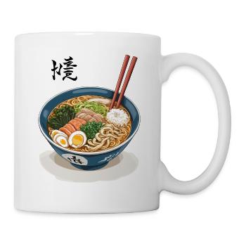 Japanese Ramen Noodles Vintage Streetwear Style - Mug - white - Right