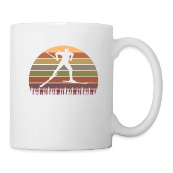 Cadeau de ski soleil vintage pour les skieurs - Mug blanc - blanc - Droite