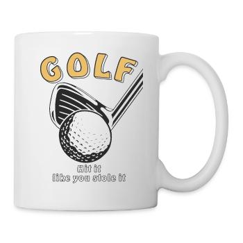 GOLF Frappez-le comme si vous l’aviez volé - Mug blanc - blanc - Droite