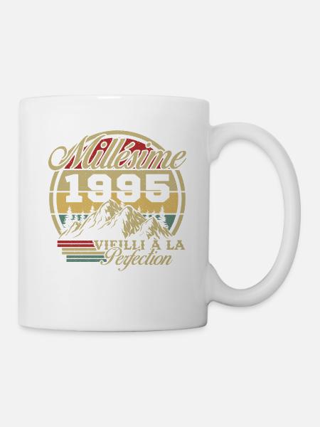 Millésime 1995, Cadeau D'anniversaire Vintage 1995 - Mug blanc - blanc