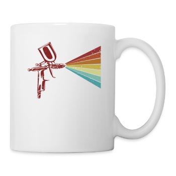 Retro Car Spray Automotive Vehicle Car Painter - Mug - white - Right