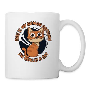 This Is My Human Costume I'm Really A Cat - Tasse - Weiß - Rechts