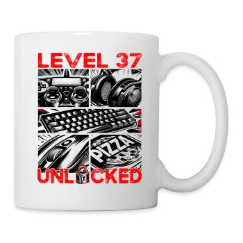 Birthday Level 37 Unlocked Gaming & Gamblers - Mug - white - Right