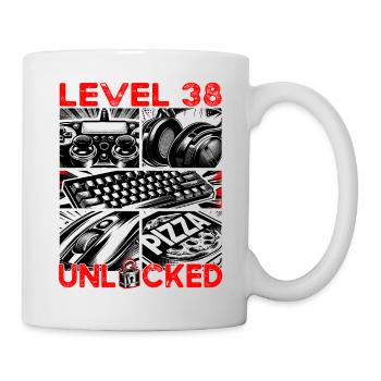 Niveau d’anniversaire 38 Jeux débloqués et joueurs - Mug blanc - blanc - Droite