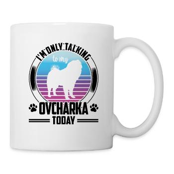 Discours d’Ovcharka uniquement avec Ovcharka caucasien - Mug blanc - blanc - Droite