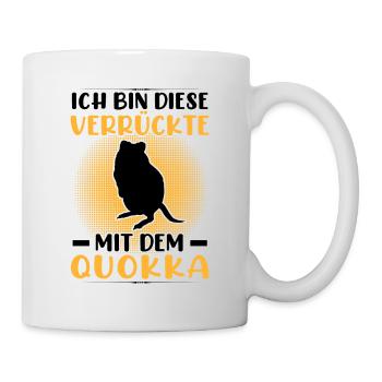 Crazy with Quokka Marsupial Quokka - Mug - white - Right