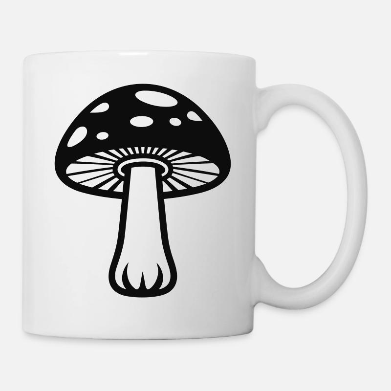 Pilz - Tasse - Weiß