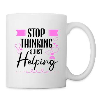 Correctional Nurse Stop Thinking Just Helping Gift - Mug - white - Right