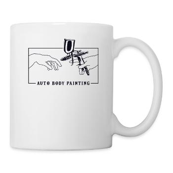 Michelangelo Creation of Adam Automotive Vehicle - Mug - white - Right