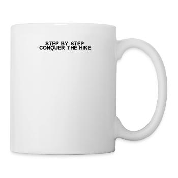 Hiking - Step by step, conquer the hike - Mug - white - Right