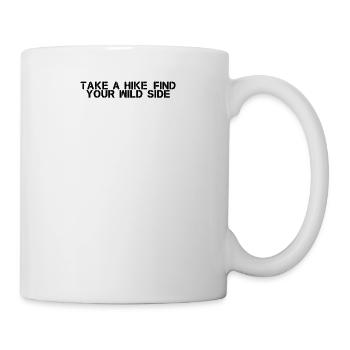 Hiking - Take a hike, find your wild side - Mug - white - Right