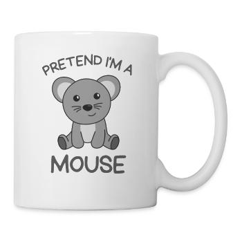 Stell dir vor ich bin ein Maus Halloween - Tasse - Weiß - Rechts