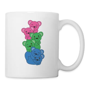 Polysexual Flag Pride LGBTQ Cute Mouse - Mug - white - Right