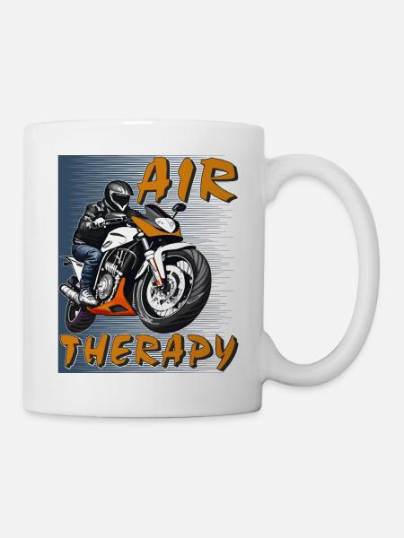 MOTORRAD AIR THERAPY - Tasse - Weiß