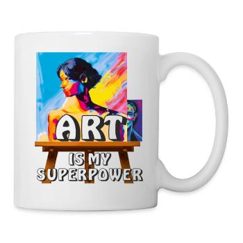 L’ARTISTE FAIT L’IMAGE - Mug blanc - blanc - Droite