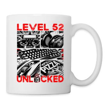 Birthday Level 52 Unlocked Gaming & Gamer - Mug - white - Right