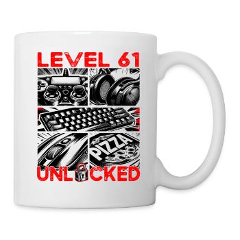 Birthday Level 61 Unlocked Gaming & Gamer - Mug - white - Right