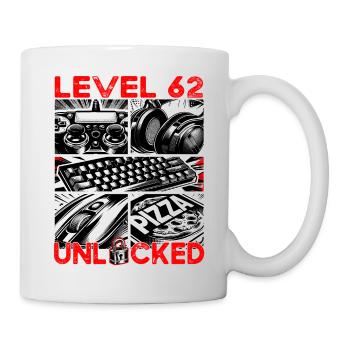 Birthday Level 62 Unlocked Gaming & Gamer - Mug - white - Right