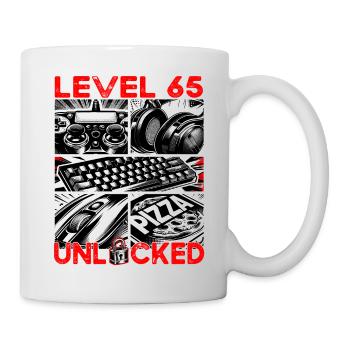 Birthday Level 65 Unlocked Gaming & Gamers - Mug - white - Right
