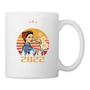 2 ans - Né en février 2022 - Mug blanc - blanc - Droite