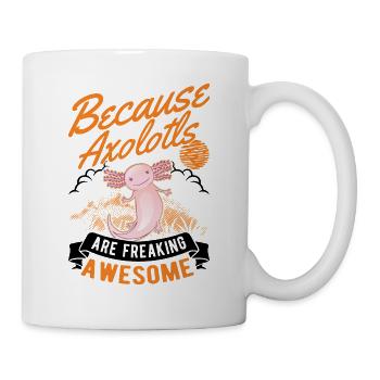 Axolotl cadeau armé amphibien - Mug blanc - blanc - Droite