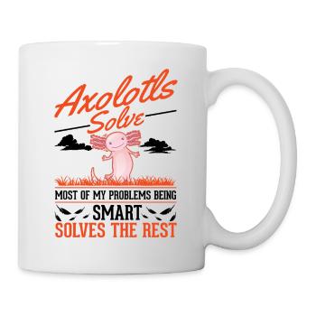 Axolotl cadeau armé amphibien - Mug blanc - blanc - Droite