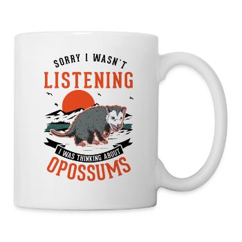 Opossum Geschenk Possum Beutelratte - Tasse - Weiß - Rechts