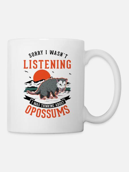 Opossum Geschenk Possum Beutelratte - Tasse - Weiß
