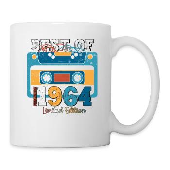 Cassette 60e anniversaire février Vintage 1964 - Mug blanc - blanc - Droite