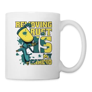 Removing Rust Is My Cardio Vehicle Car Spray Car - Mug - white - Right